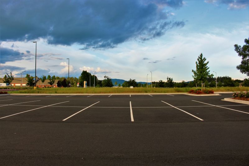 Sealcoated Parking Lot