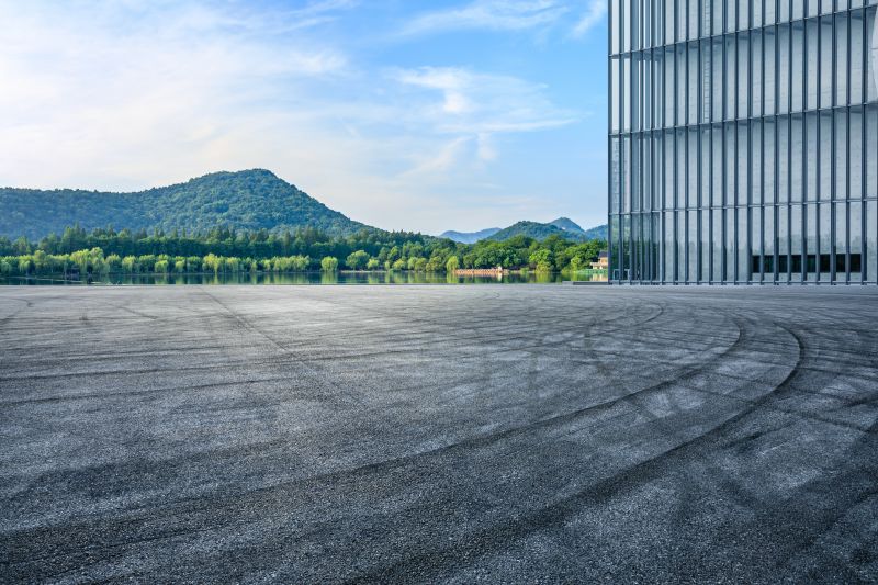 Freshly Laid Asphalt Surface