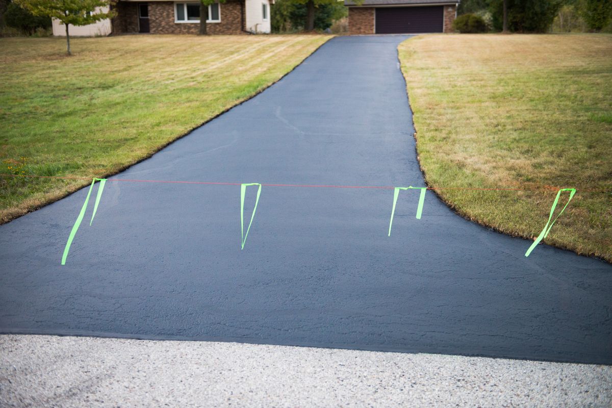 Asphalt Driveway Close-Up